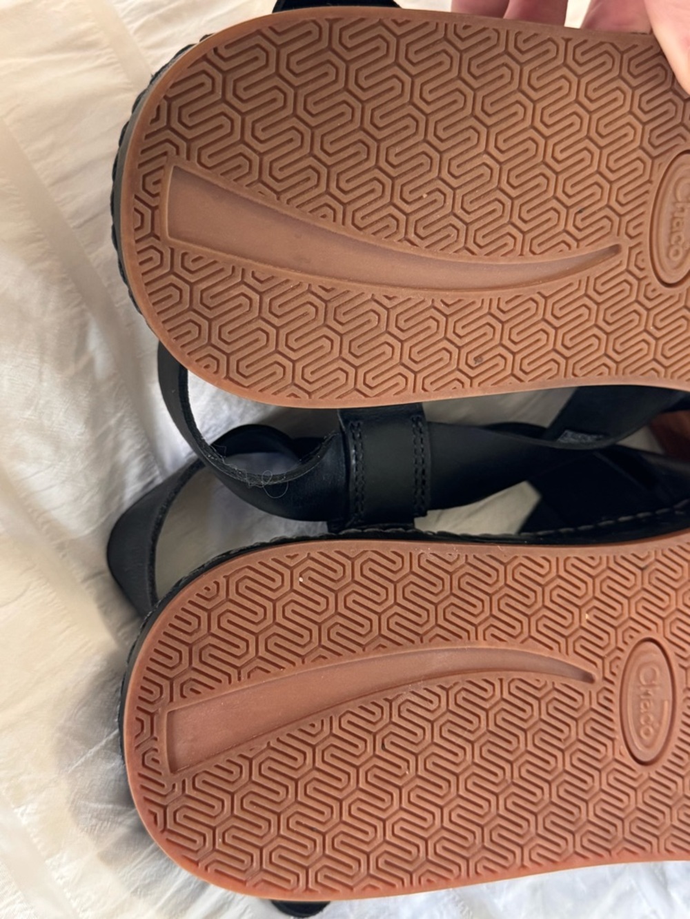 Chaco Women’s Wayfarer Leather Sandals Black Size 12 Casual Comfort Adjustable - Picture 6 of 7